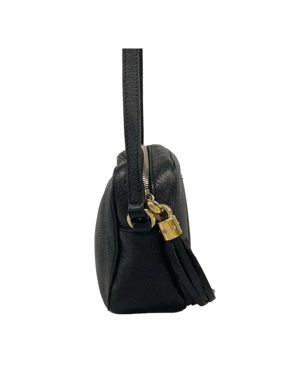 Gucci Shoulder Bag Soho Black Leather